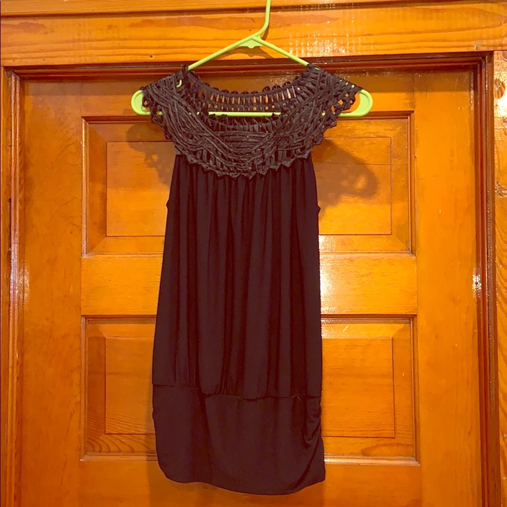 Dressy black tank top